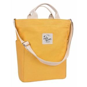Canvas Tote Handbags Casual Shoulder Work Bag Crossbody Yellow :v